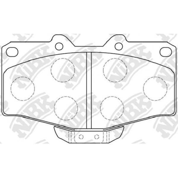 NiBK PN1219 дисковые, передняя ось,